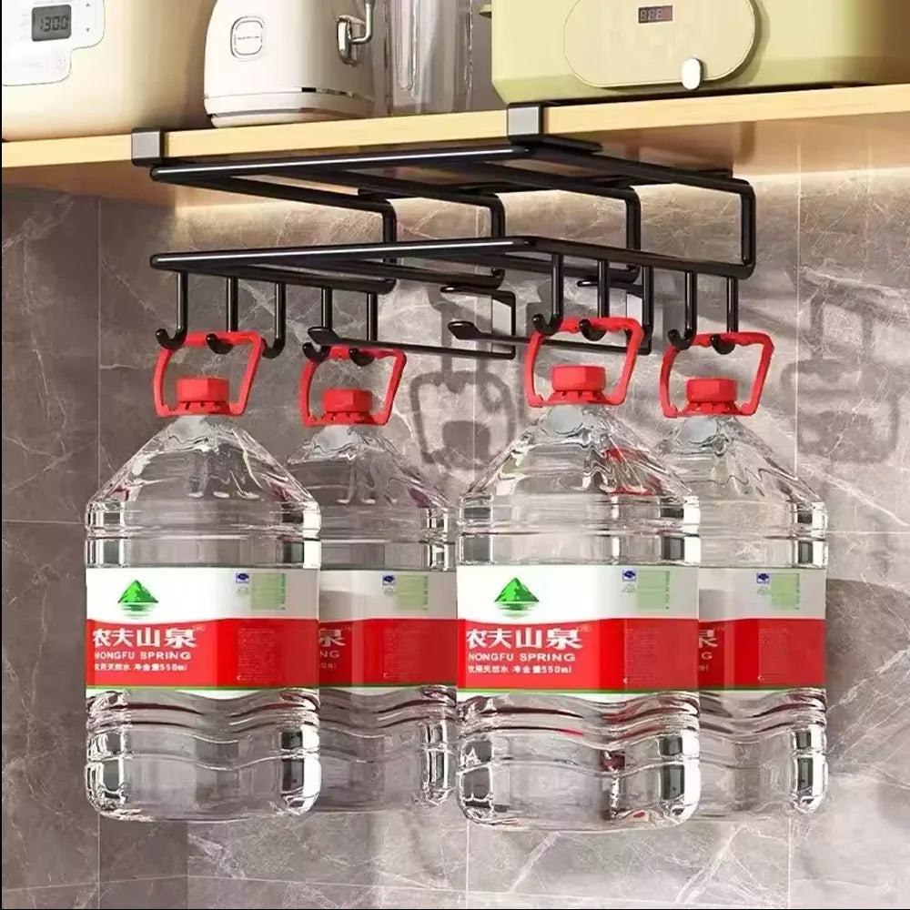 Kitchen Hanging Organizer Rack with Hooks