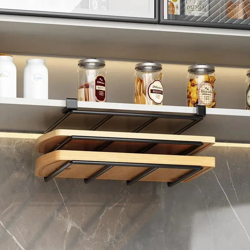 Kitchen Hanging Organizer Rack with Hooks