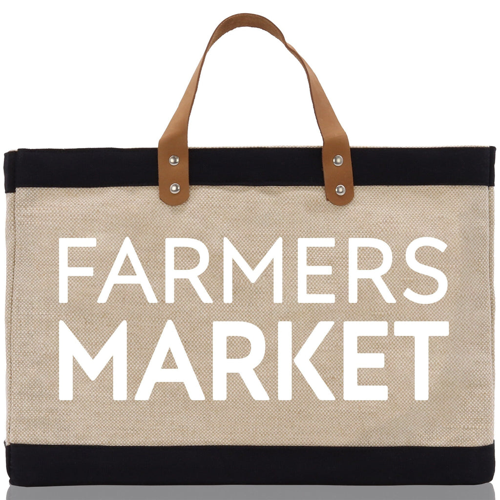 Farmers Market Jute Canvas Tote Funny Farmer Market Bag Quote Jute Bag Shopping Bag Burlap Bag Farmhouse Bag Grocery Bag