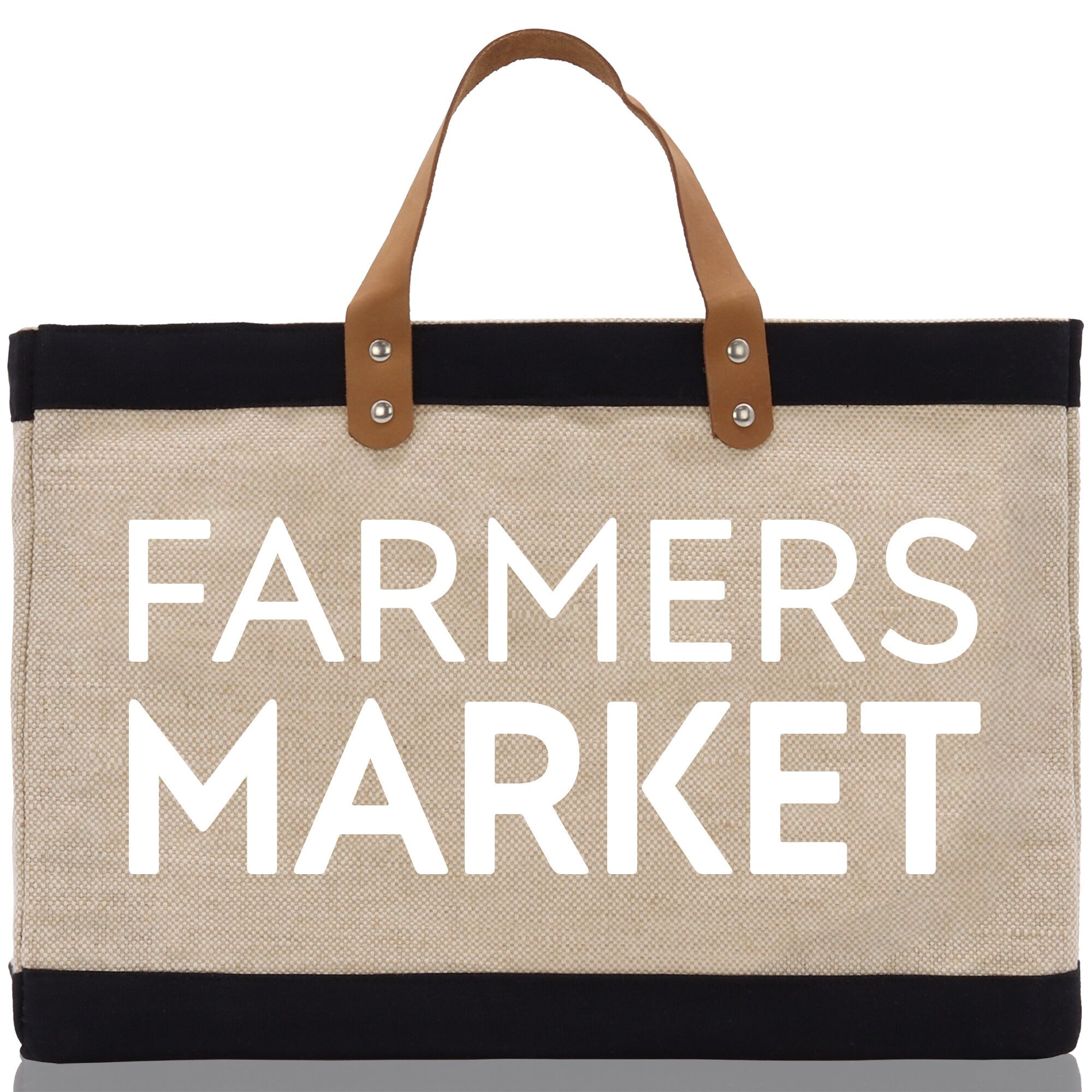 Farmers Market Jute Canvas Tote Funny Farmer Market Bag Quote Jute Bag Shopping Bag Burlap Bag Farmhouse Bag Grocery Bag