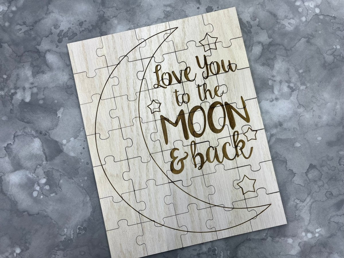 Love You to the Moon and Back Baby Shower Guestbook Puzzle